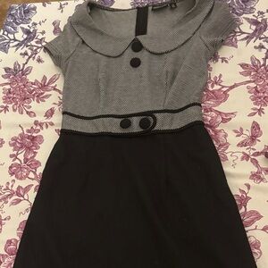 Voodoo Vixen Black and Gray Formal Dress